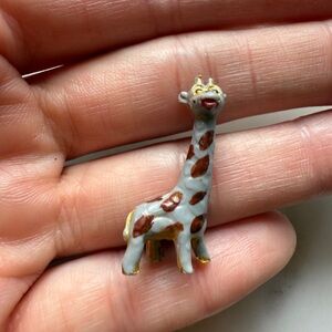 Vintage Cracker Jack Hong Kong mcm giraffe tiny miniature figurine toy